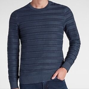 Express 100% Cotton Crewneck Sweater, Slim Fit, Fits Like A Small